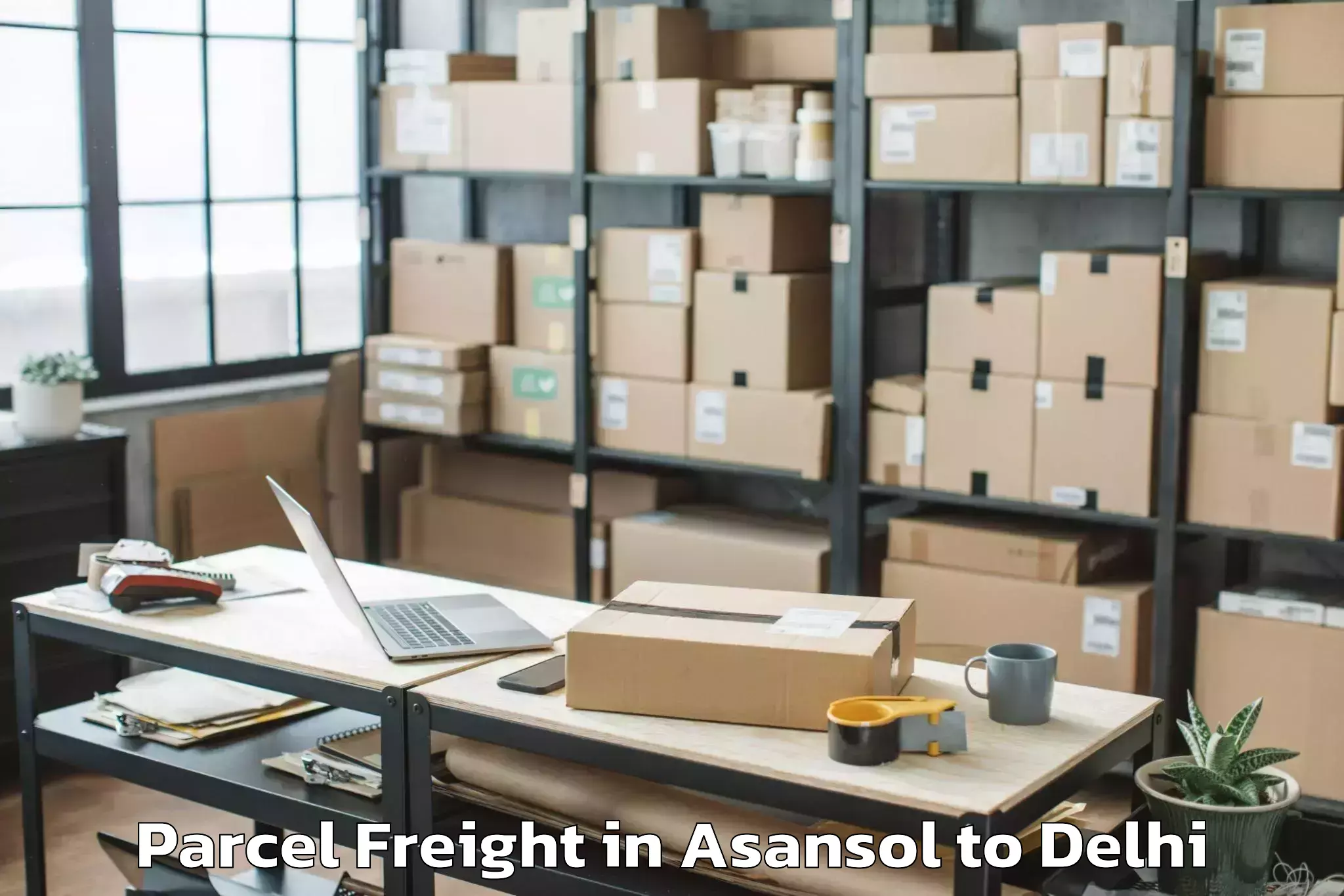 Easy Asansol to Jamia Hamdard New Delhi Parcel Freight Booking